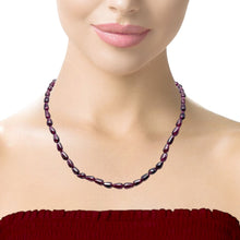 Natural Garnet Smooth Drop Bead 15’’ Necklace Plain Red Gemstone Jewelry - Necklace