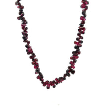 Natural Garnet Smooth Drop Plain Gemstone Beaded 14.8’’ Necklace Handmade Deep Red Jewelry - Necklace