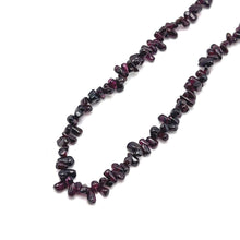 Natural Garnet Smooth Drop Plain Gemstone Beaded 14.8’’ Necklace Handmade Deep Red Jewelry - Necklace