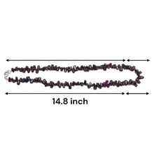 Natural Garnet Smooth Drop Plain Gemstone Beaded 14.8’’ Necklace Handmade Deep Red Jewelry - Necklace