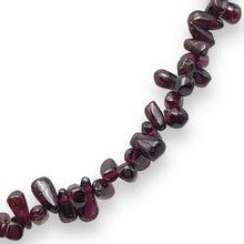 Natural Garnet Smooth Drop Plain Gemstone Beaded 14.8’’ Necklace Handmade Deep Red Jewelry - Necklace