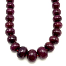 Natural Ruby Heirloom Necklace Ultra Statement Rondelle 16-23mm Plain Cut VVS Clarity Crimson Color Gemstone Jewelry For High Power, Success & Recognition