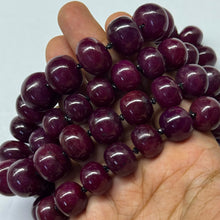 Natural Ruby Collector Grade 26 Inch Necklace Statement Rondelle 12-16mm Plain Cut VVS Clarity Crimson Color Gemstone Jewelry For Protection, Courage & Vitality