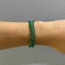 Natural Green Onyx | 925 Sterling Silver | Faceted Rondelle Beaded Necklace | 4mm | VVS1 Clarity | 18 Inch Strand
