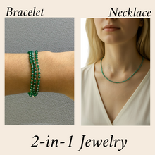 Natural Green Onyx | 925 Sterling Silver | Faceted Rondelle Beaded Necklace | 4mm | VVS1 Clarity | 18 Inch Strand