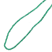 Natural Green Onyx Hexagon Facet Cut Semiprecious Necklace
