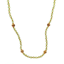 Natural Green Peridot | 925 Sterling Silver | Faceted Rondelle Beaded Necklace | 4mm | VVS1 Clarity | 18 Inch Strand
