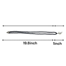 Natural Howlite Gemstone 16mm Ball With Black Twisted Cord Pendant Necklace Best Known For Peaceful Sleep And Calming