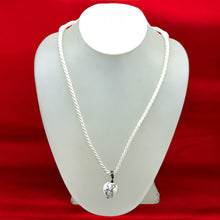 Natural Howlite Gemstone 16mm Ball With White Twisted Cord Pendant Necklace Known For Calmness Patience And Relaxation