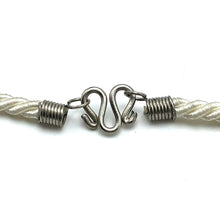 Natural Howlite Gemstone Ball 16mm With White Twisted Cord Pendant Necklace Linked To Peaceful Energy And Emotional