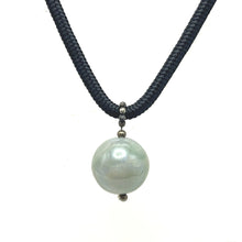 Natural Jasper Ball Gemstone 20mm With Dark Twisted Cord Pendant Necklace Associated With Stability And Earth