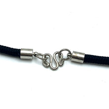 Natural Jasper Gemstone 20mm Ball Black Twisted Cord Pendant Necklace for grounding stability - Necklace