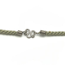 Natural Jasper Gemstone 20mm Ball with Light Green Twisted Cord Pendant Necklace To Soothe & Calm - Necklace