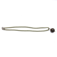 Natural Jasper Gemstone 20mm Ball With Olive Green Twisted Cord Pendant Necklace Believed To Promote Balance