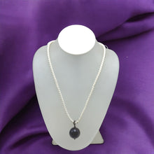 Natural Jasper Gemstone 20mm Ball With White Twisted Cord Pendant Necklace Linked To Balance Grounding And Inner
