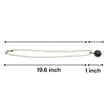 Natural Jasper Gemstone 20mm Ball With White Twisted Cord Pendant Necklace Linked To Balance Grounding And Inner