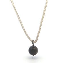 Natural Jasper Gemstone 20mm Ball With White Twisted Cord Pendant Necklace Linked To Balance Grounding And Inner