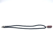 Natural Jasper Gemstone 24mm Smooth Hexagon Shape With Black Twisted Cord Pendant Necklace Linked To Grounding