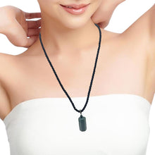 Natural Jasper Gemstone 25mm Plain Hexagon Shape With Dark Twisted Cord Pendant Necklace Believed To Support Emotional