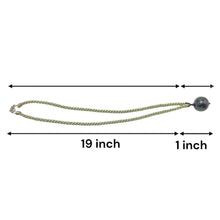 Natural Jasper Gemstone Ball 20mm Smooth Luster Light Green Twisted Cord Pendant Necklace - Necklace