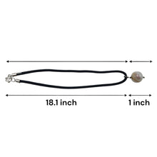 Natural Jasper Gemstone Pendant 20mm Ball Smooth Luster with Dark Twisted Cord Unisex Necklace - Necklace