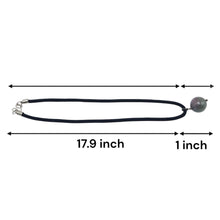 Natural Jasper Pendant 20mm Ball Gemstone Twisted Cord Protection Unisex Necklace Stone Known for Protection - Necklace