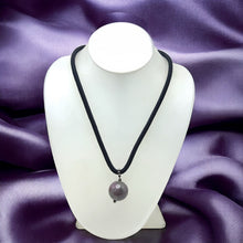 Natural Jasper Pendant 20mm Ball Gemstone Twisted Cord Protection Unisex Necklace Stone Known for Protection - Necklace