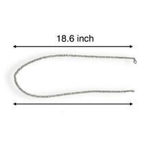 Natural Labradorite Rondelle Facet Bead Gemstone Necklace Jewelry