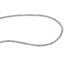 Natural Labradorite Rondelle Facet Cut Beads Gemstone Necklace