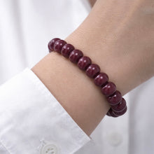 Natural Lustrous Ruby Bracelet | Smooth 9–11mm Rondelle Beads 23 Pcs 191.95 Carats | Burgundy Red VVS Clarity | High