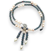 Natural Multi Tourmaline Pearl Peridot Beads Crafted Necklace