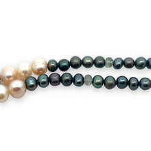 Natural Multi Tourmaline Pearl Peridot Birthstone Necklace Jewelry