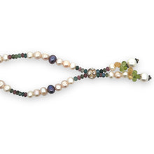 Natural Multi Tourmaline Pearl Peridot Citrine Unique Necklace Jewelry