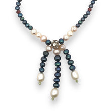 Natural Multi Tourmaline Pearl Peridot Plain Ball Handmade Necklace Jewelry