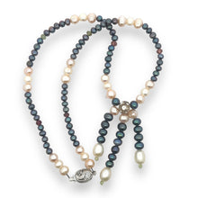 Natural Multi Tourmaline Pearl Peridot Plain Ball Handmade Necklace Jewelry