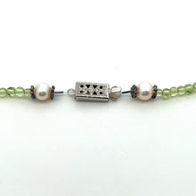 Natural Peridot Coral Ball with Pearl Ball Semi Precious Gemstone Necklace