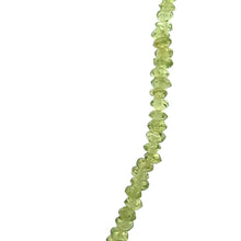 Natural Peridot Gemstone Necklace | Rondelle 5mm Faceted Cut Gemstone Beads | 15.5 Inch August Birthstone Jewelry