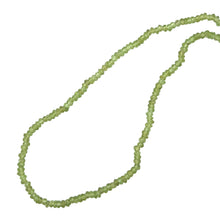 Natural Peridot Gemstone Necklace | Rondelle 5mm Faceted Cut Gemstone Beads | 15.5 Inch August Birthstone Jewelry