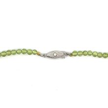 Natural Peridot Gemstone Necklace | Round 4mm Smooth Cut Gemstone Beads | 15.5 Inch August Birthstone Jewelry - Necklace