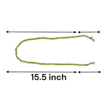 Natural Peridot Gemstone Necklace | Round 4mm Smooth Cut Gemstone Beads | 15.5 Inch August Birthstone Jewelry - Necklace