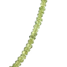 Natural Peridot Handcrafted Necklace | Rondelle 4mm Brilliant Faceted Cut Gemstone Beads | 18 Inch August Birthstone