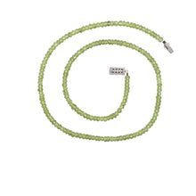 Natural Peridot Handmade Necklace | Rondelle 4mm Machine Faceted Cut Gemstone Beads | 17.5 Inch August Birthstone