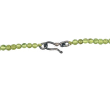 Natural Peridot Necklace | Round 4mm Plain Smooth Gemstone Beads | 15.5 Inch August Birthstone Jewelry - Necklace