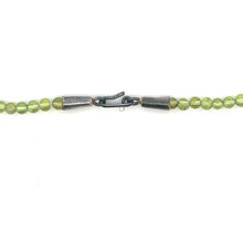 Natural Peridot Necklace | Round 4mm Smooth Cut Gemstone Beads | 15.9 Inch August Birthstone Jewelry - Necklace