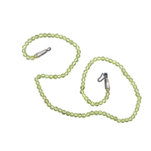 Natural Peridot Necklace | Round 4mm Smooth Cut Gemstone Beads | 15.9 Inch August Birthstone Jewelry - Necklace