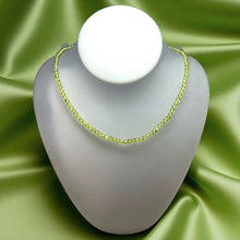 Natural Peridot Necklace | Round 4mm Smooth Plain Gemstone Beads | 16 Inch August Birthstone Handmade Jewelry - Necklace