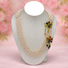 Natural Peridot Pearls Citrine Carnelian Garnet Unique Gemstone Necklace - Necklace