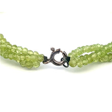 Natural Peridot Twisted Gemstone Bracelet | Rondelle 3mm Faceted Cut Beads | 7 Inch August Birthstone Jewelry - Bracelet