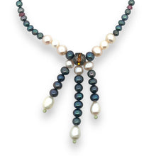 Natural Pink Green Tourmaline Peridot Pearl Multi Color Necklace