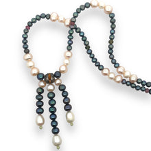 Natural Pink Green Tourmaline Peridot Pearl Multi Color Necklace